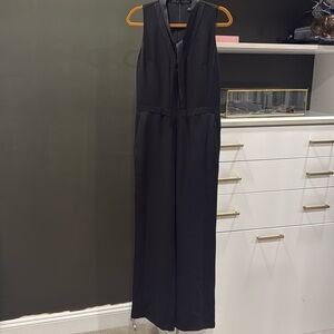 Black tuxedo style Jumpsuit Banana Republic